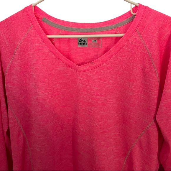 RBX Pink Long Sleeve Athletic Activewear Shirt Large - Picture 2 of 7